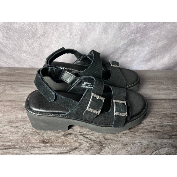 BearPaw Shoes - Bearpaw Platform Sandals Adjustable Buckle Chunky Lug Sole Black Women's Size 8